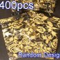 400pcs Black 2.7x3.5inch(7x9cm) Organza Bag Pouch for Gift Jewelry Random Design