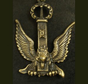 Alloy zinic brass ferocious eagle hawk king of birds head pendant Necklace Braid Cord EB17
