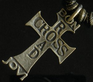 Alloy Zinic Brass BON ROAD JOVI Cross Crucifix pendant Necklace Braid Cord ED0006