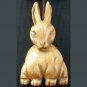 Tibet Yak Bone Carved Sitting Rabbit Coney Cony Lapin IB02