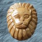 Tibet Yak bone vivid carved king of beast leo lion head Pendant IB018
