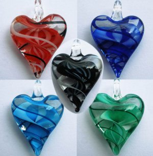 1pcs Glass Lampwork Hand Art Craft Colorful Cheap Flower Jewelry Pendant SC0116-120