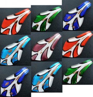 1pcs Glass Lampwork Hand Art Craft Colorful Cheap Flower Jewelry Pendant SC0140-144