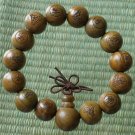 Green Sandalwood Beads(0.5inch) Buddhist Prayer Mala Bracelet