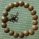 Green Sandalwood Beads(0.4inch) Buddhist Prayer Mala Bracelet