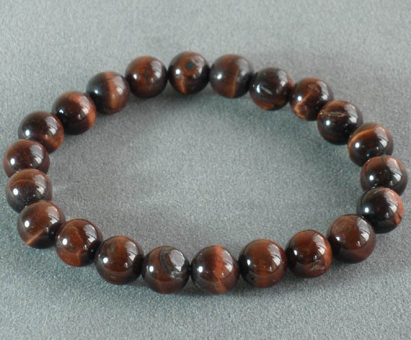 Natural Red Tiger Eye Gemstone Buddhist Mala Bracelet TG21
