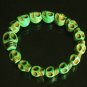 Cool Light Green Turquoise Skulls Chain Bracelet for Men Women ZZ216