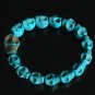 Cool Blue Turquoise Skulls Chain Bracelet for Men Women ZZ213