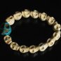 Cool White Blue Turquoise Skulls Chain Bracelet for Men Women ZZ211