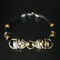 Alloy Zinic Brass Cool Male Men's Gift 2 Wolf Heads Face to Face Bracelet EB2011