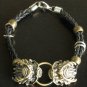 Alloy Zinic Brass Cool Male Men's Gift Ferocity Imperial Dragon Head Bracelet EJ2002