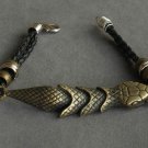 Alloy Zinic Brass Cool Male Men's Gift Joint Section Snake Python Boa Anaconda Bracelet EB2007