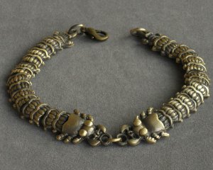 Alloy Zinic Brass Cool Male Men's Gift Joint Section Snake Python Boa Anaconda Bracelet EB2006