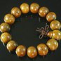 Carved Natural Wood Beads Buddhist Prayer Mala Bracelet DI710