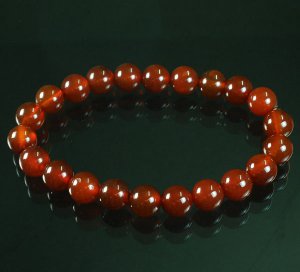Tibet Red Agate Gemstone Beads Buddhist Mala Bracelet WZ228
