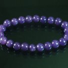 Tibet Purple Jade Gemstone Beads Buddhist Mala Bracelet WZ226