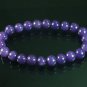 Tibet Purple Jade Gemstone Beads Buddhist Mala Bracelet WZ226