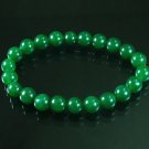 Tibetan Green Jade Gemstone Bead Buddhist Mala Bracelet WZ223