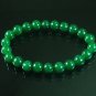 Tibetan Green Jade Gemstone Bead Buddhist Mala Bracelet WZ223