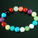 Tibetan Mixed Colorful Gemstone Bead Buddhist Mala Bracelet WZ220