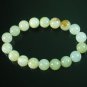 Tibetan Natural Light Color Jade Gemstone Bead Buddhist Mala Bracelet WZ219