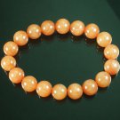 Tibetan Orange Gemstone Bead Buddhist Mala Bracelet WZ218