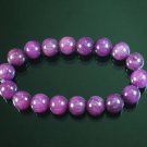 Tibetan Purple Gemstone Bead Buddhist Mala Bracelet WZ216