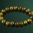 Tibetan Brown Coffee Gemstone Bead Buddhist Mala Bracelet WZ213