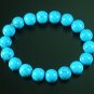 Tibetan Blue Veins Gemstone Bead Buddhist Mala Bracelet WZ209