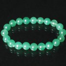 Tibet Natural Green Dongling Jade Gemstone Bead Buddhist Mala Bracelet WZ2031