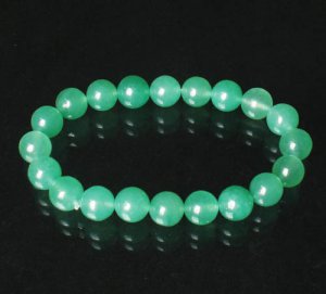 Tibet Natural Green Dongling Jade Gemstone Bead Buddhist Mala Bracelet WZ2031
