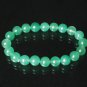 Tibet Natural Green Dongling Jade Gemstone Bead Buddhist Mala Bracelet WZ2031