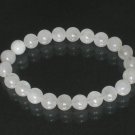 Tibet Natural White Jade Gemstone Bead Buddhist Mala Bracelet WZ230