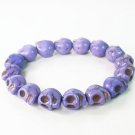 Purple Turquoise Skulls Chain Bracelet for Men Women ZZ222