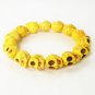 Yellow Turquoise Skulls Chain Bracelet for Men Women ZZ225