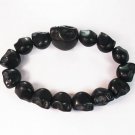 Black Turquoise Skulls Chain Bracelet for Men Women ZZ2145