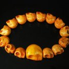 Orange Turquoise Skulls Chain Bracelet for Men Women ZZ2146