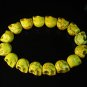 Yellow Turquoise Skulls Chain Bracelet for Men Women ZZ2151