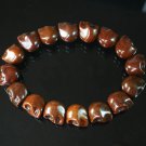 Brown Turquoise Skulls Chain Bracelet for Men Women ZZ2152