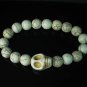 Turquoise Colorful White Skull Beads White Veins Ball Beads Stretch Bracelet ZZ2129