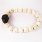 Turquoise Colorful Black Skull Beads White Veins Ball Beads Stretch Bracelet ZZ2131