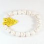 Turquoise Yellow Leaf White Veins Ball Beads Stretch Bracelet ZZ2403