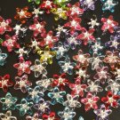 1000 pcs Wedding Dress Accessories Silvertone Dot Mixed Resin Star Flower Beads Findings ZZ5117