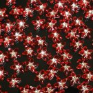 1000 pcs Wedding Dress Accessories Silvertone Dot Red Resin Star Flower Beads Findings ZZ5119