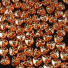 1000 pcs Wedding Dress Accessories Silvertone Dot Inlaid Orange Resin Trigonal Beads Findings ZZ5125
