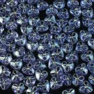 1000 pcs Wedding Dress Accessories Silvertone Dot Inlaid Purple Resin Trigonal Beads Findings ZZ5126