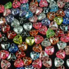 1000 pcs Wedding Dress Accessories Silvertone Dot Inlaid Mixed Resin Trigonal Beads Findings ZZ5127
