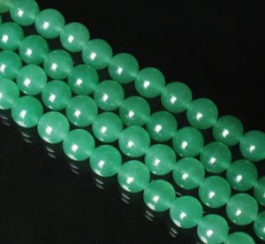 10 Strand 15inch Polished Natural Light Green Dongling Jade Gemstone Loose 0.4inch Beads ZZ5208