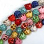 10 Strand 15inch Jewelry Findings Accessories Mixed Turquoise Skull Beads ZZ5206