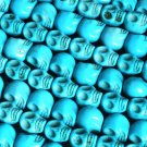 10 Strand 15inch Jewelry Findings Accessories Blue Turquoise Skull Beads ZZ5207